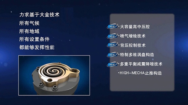 新V動力技術(shù)高中壓腔渦旋式壓縮機